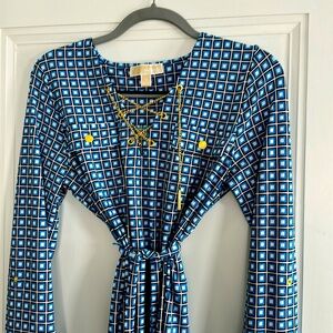 Michael Kors dress with gold chain waist tie
